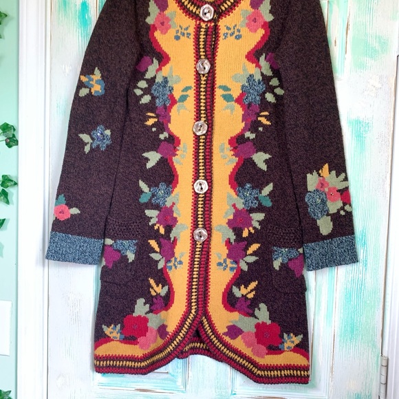 🌵Sparrow Anthropologie “Yellow Brick Road” Cardigan🌵 - Picture 3 of 11